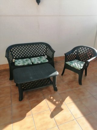 Set de Jardín de PVC Negro