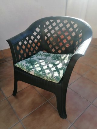Set de Jardín de PVC Negro