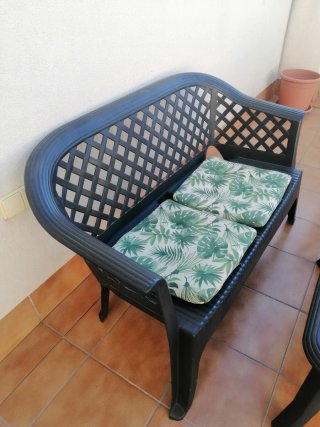 Set de Jardín de PVC Negro