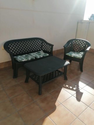 Set de Jardín de PVC Negro