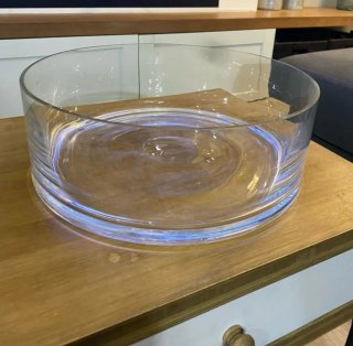 Set de 2 Centros de Mesa de Cristal