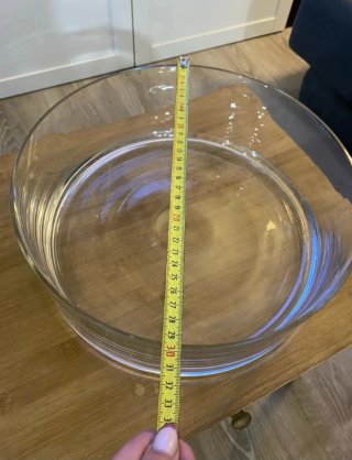 Set de 2 Centros de Mesa de Cristal
