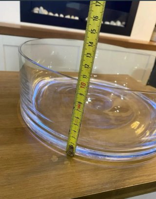 Set de 2 Centros de Mesa de Cristal