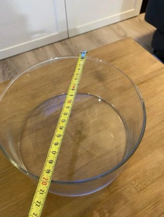Set de 2 Centros de Mesa de Cristal