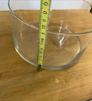 Set de 2 Centros de Mesa de Cristal