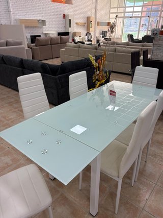 Mesa de comedor extensible + 6 sillas ¡NUEVAS!