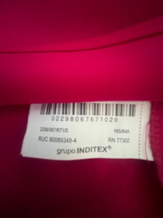 Vestido Satinado Fucsia Zara