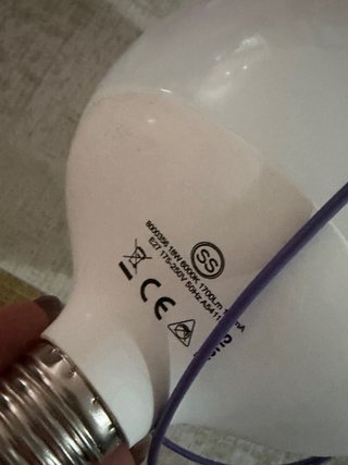 Lampada Vermi Multicolore per Bambini