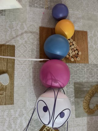 Lampada Vermi Multicolore per Bambini