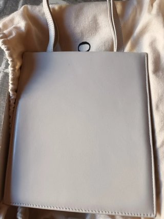 Bolso de ceremonia blanco hielo