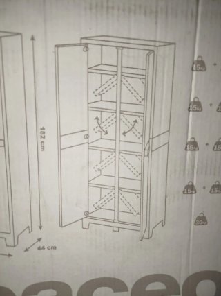 3 Baldas para Armario Espaceo