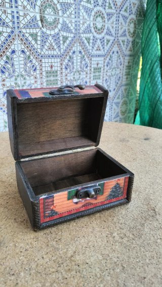 Cajita Joyero de Madera