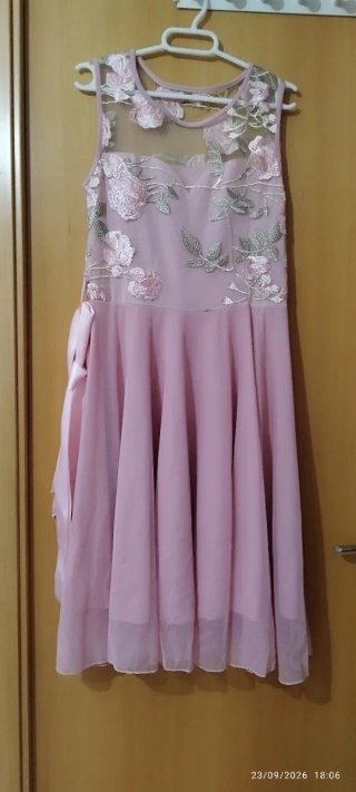Vestido Rosa Midi Talla M