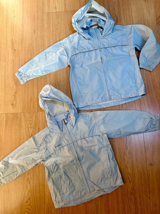 Impermeables Quechua Azul Celeste (t4 y t6)