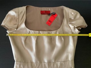 Vestido Carolina Herrera Dorado Talla M