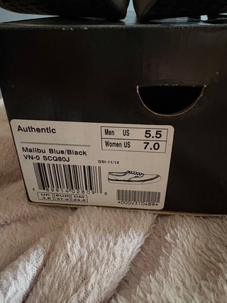 Zapatillas Vans Azules y Blancas