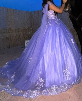 Vestido Quinceañera Morado Talla Única