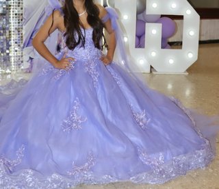 Vestido Quinceañera Morado Talla Única