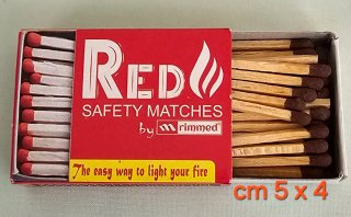 Scatola di fiammiferi di sicurezza RED