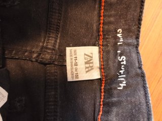 Pantalones Vaqueros Negros para Niña/o