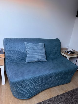 Sofá cama plegable Ikea azul