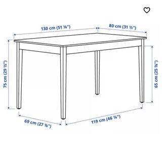Mesa comedor extensible IKEA negra