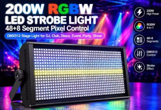 2 unidades Estrobo LED 200W RGB