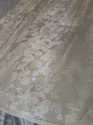 Mantel Redondo Jacquard Floral Vintage 220 cm