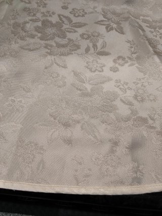 Mantel Redondo Jacquard Floral Vintage 220 cm