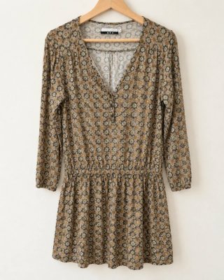 Vestido Corto Estampado MRK