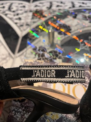 Tacchi Dior neri e oro