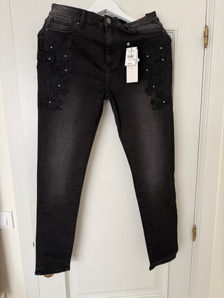 Pantalón Vaquero Tintoretto Negro Talla 42