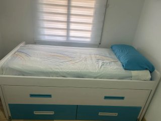 Cama nido juvenil con 2 cajones y colchón