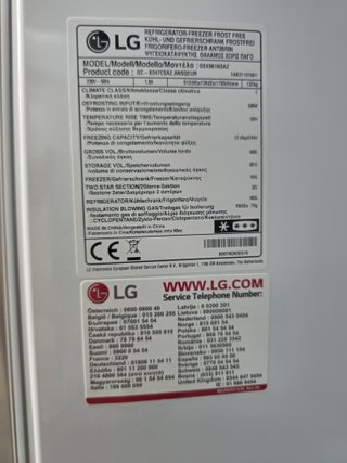Nevera Americana marca LG