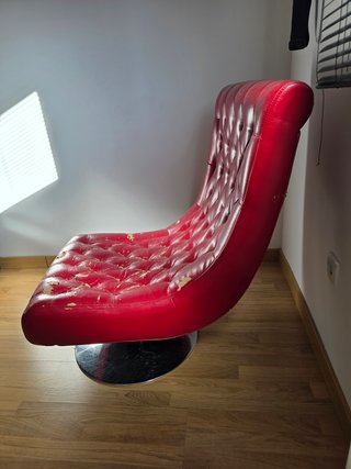 Sillón Bossley Maisons du Monde rojo
