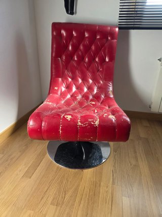 Sillón Bossley Maisons du Monde rojo