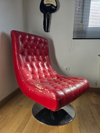 Sillón Bossley Maisons du Monde rojo