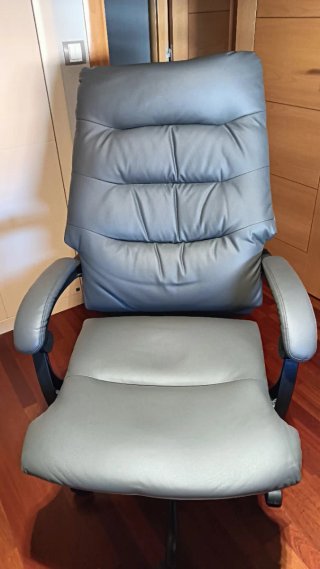 Sillón de oficina polipiel gris Nueva