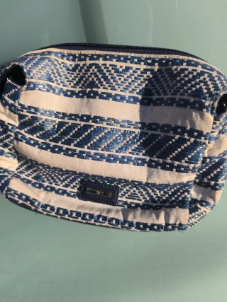 Bolso Pequeño Paco Martínez Azul y Blanco