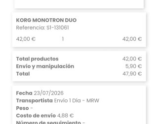 Korg Monotron Duo Sintetizador Analógico