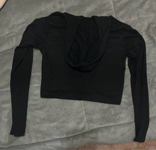 Sudadera Fila Negra Crop Top