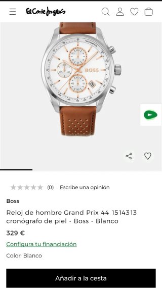 Reloj BOSS Grand Prix 44mm Piel Calada