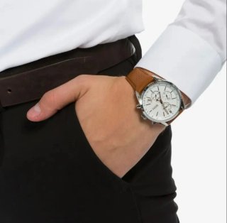Reloj BOSS Grand Prix 44mm Piel Calada