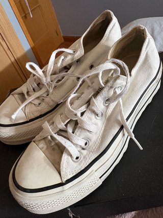 Converse blancas plataforma