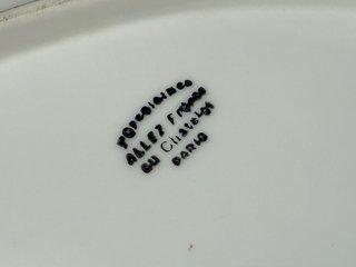 🇫🇷 2 Bandejas Rabaneras Art Noveau Porcelana
