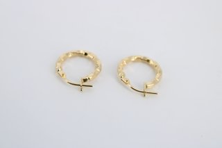 Par Pendientes Aro Oro 18K