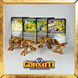 Gormiti Lotto Carte Serie Completa Oro Cartoon