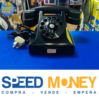 Teléfono Antiguo de Disco de Baquelita