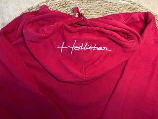 Sudadera Roja Hollister