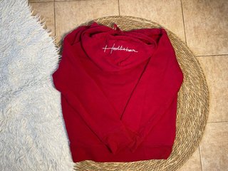 Sudadera Roja Hollister